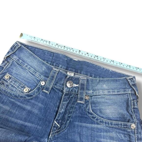 True Religion Women’s Skinny Jeans Super T Billy Dark Wash Denim 28x31 Y2K Denim - Picture 7 of 10